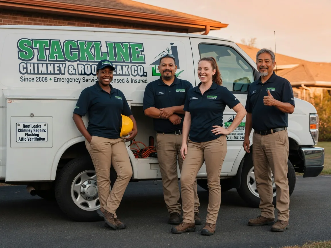 Chimney flashing repair company in Supply, NC